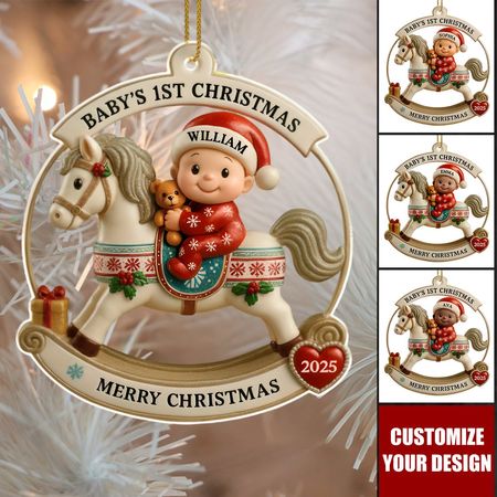 Celebrate Babys 1st Christmas with a Personalized Ornament!